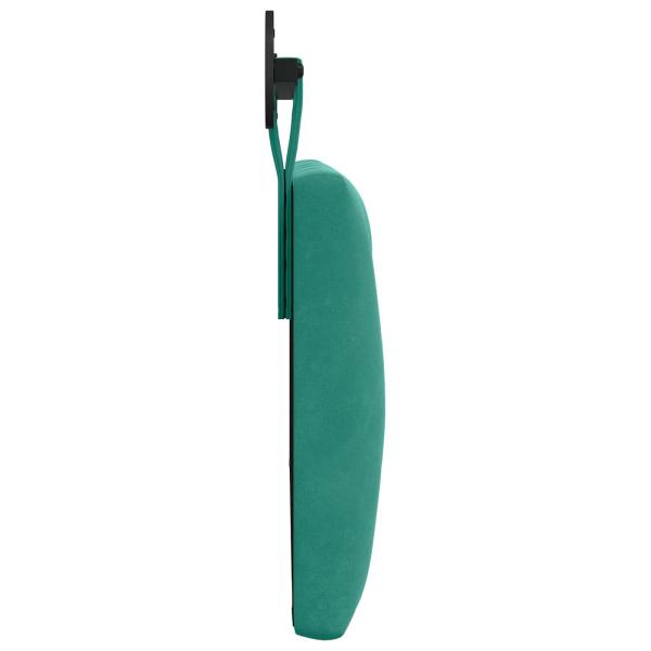 Hängendes Kopfteil Mit LED Licht Türkis Samt
