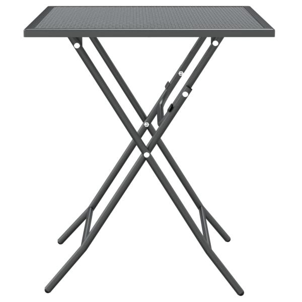 5-tlg. Garten-Essgruppe Streckmetall Anthrazit