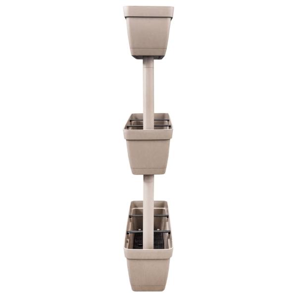 Pflanzkübel 6-tlg. 100 cm Taupe