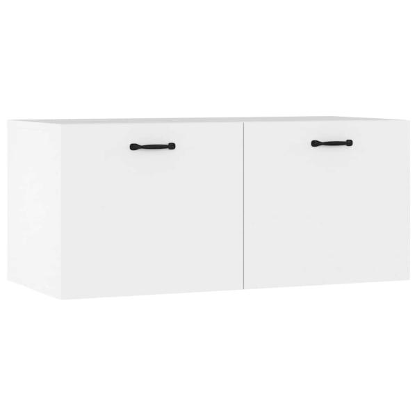 Wandschrank Weiß 80x36,5x35 cm Holzwerkstoff