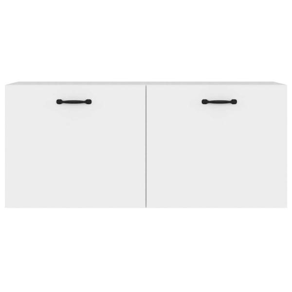 Wandschrank Weiß 80x36,5x35 cm Holzwerkstoff