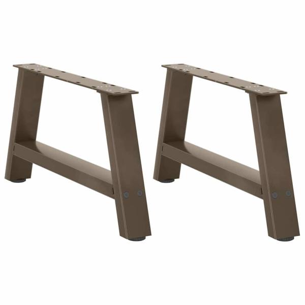 ARDEBO.de - Couchtischbeine A-Form 2 Stk. 60x(30-31) cm Stahl
