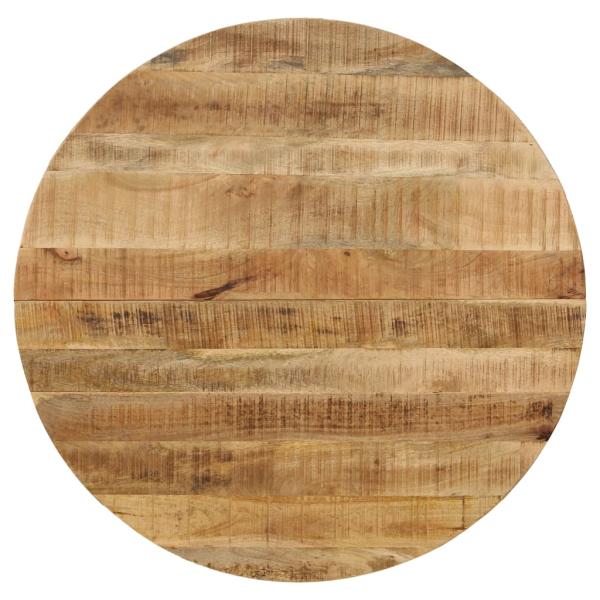Esstisch Raues Massives Mangoholz und Stahl 120x77 cm