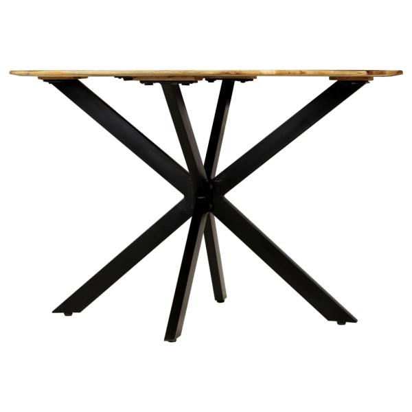 Esstisch Raues Massives Mangoholz und Stahl 120x77 cm