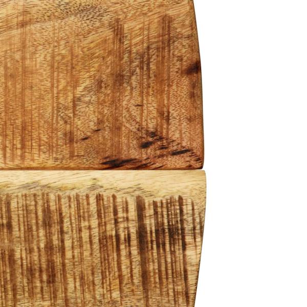 Esstisch Raues Massives Mangoholz und Stahl 120x77 cm