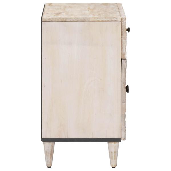 Bettkasten Weiß 50 x 33 x 60 cm Massivholz Mango