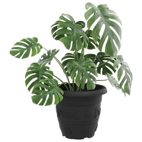 Runder Blumentopf 24 stk. Schwarz Ø 34 x 28 cm Kunststoff