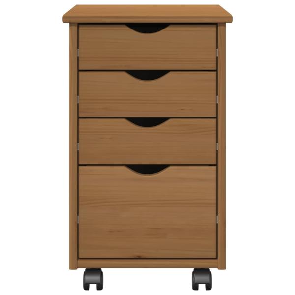 Rollschrank MOSS Honigbraun 34 x 39 x 56 cm