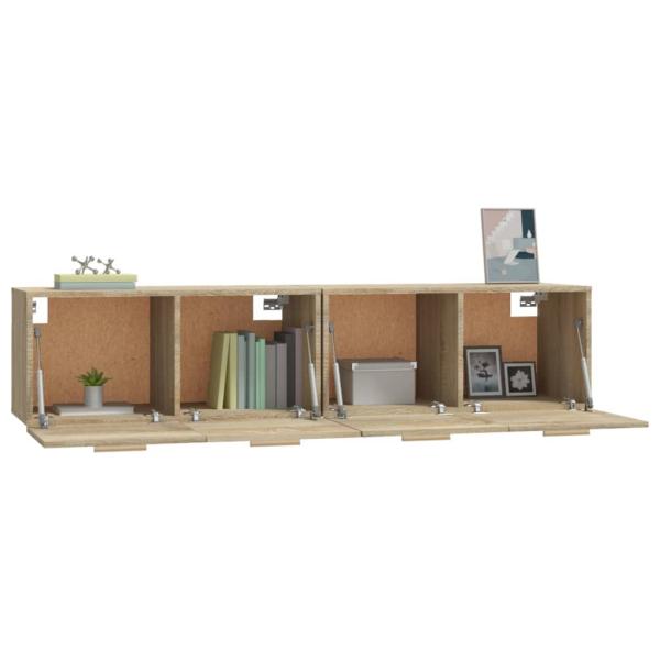 Wandschränke 2 Stk. Sonoma-Eiche 80x35x36,5 cm Holzwerkstoff
