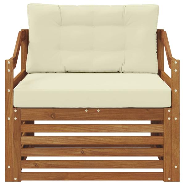 Outdoor-Sofa Natur und Creme