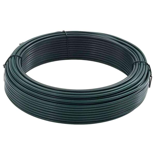 Zaunbindedraht Grün 25 m PVC