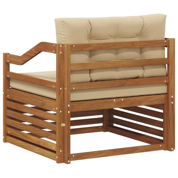 Outdoor-Sofa Natur und Beige
