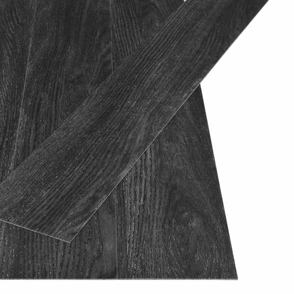 ARDEBO.de - Selbstklebende Bodenbelagsdiele Anthrazit 4,46 m² 32 Stk. PVC