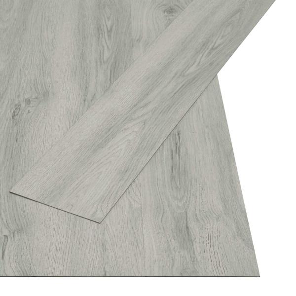 ARDEBO.de - Selbstklebende Bodenbelagsdiele Hellgrau 4,46 m² 32 stk. PVC