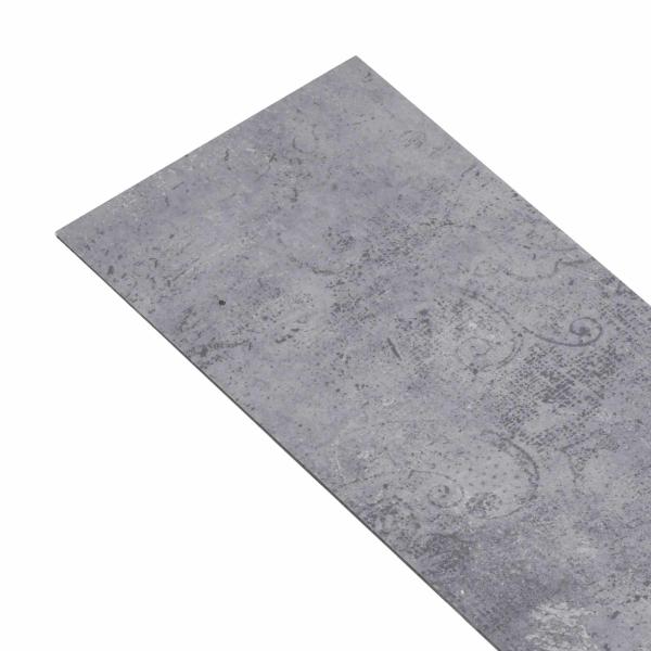 Selbstklebende Bodenbelagsdiele Zementgrau 4,46 m² 32 stk. PVC