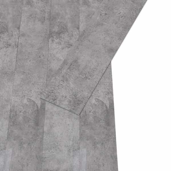 Selbstklebende Bodenbelagsdiele Zementbraun 4,46 m² 32 stk. PVC