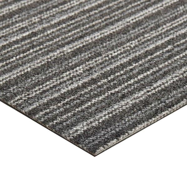 Teppich 20 stk. Gestreiftes Anthrazit 50 x 50 cm