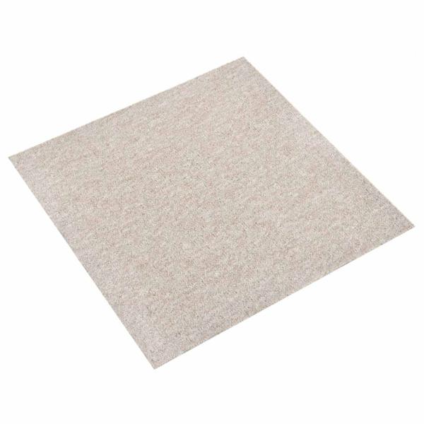 ARDEBO.de - Teppich 20 stk. Hellbeige 50 x 50 cm 100% Polypropylen