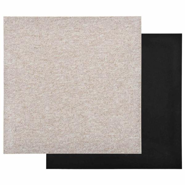 Teppich 20 stk. Hellbeige 50 x 50 cm 100% Polypropylen