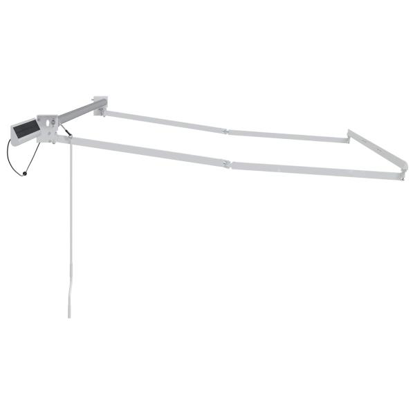 Elektrisches Markisenrahmen Weiß 3 x 2 m Aluminium