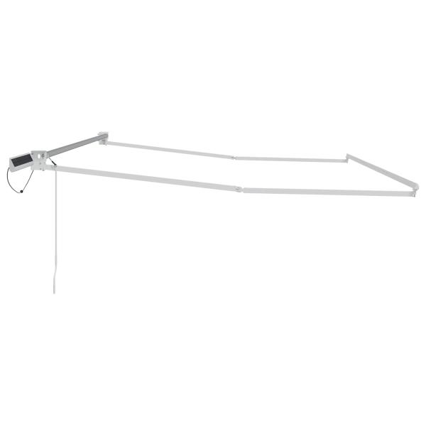 Elektrisches Markisenrahmen Weiß 4 x 3 m Aluminium
