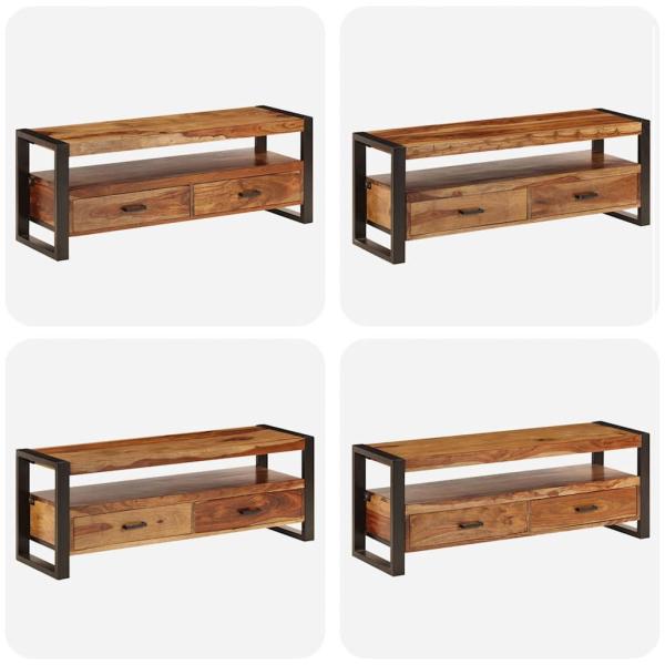 TV-Schrank 120x35x45 cm Massivholz Akazie