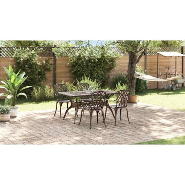 Garten Essgruppe 5 pcs Bronze Aluminium