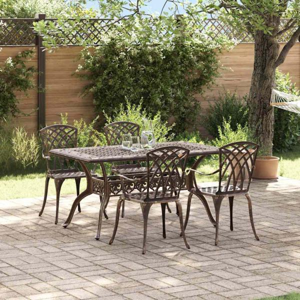 Garten Essgruppe 5 pcs Bronze Aluminium