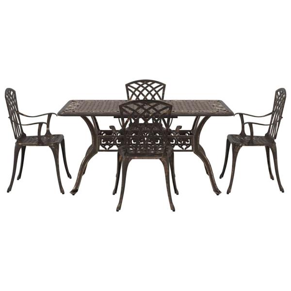Garten Essgruppe 5 pcs Bronze Aluminium