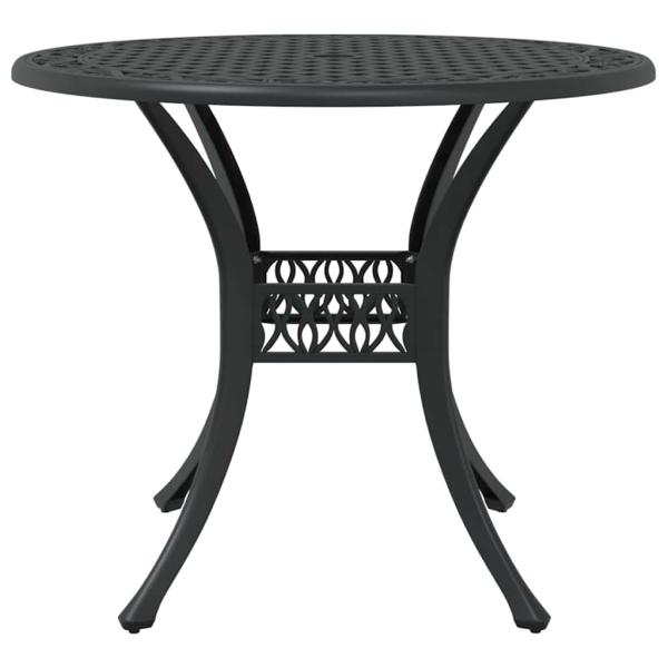 Garten Essgruppe 7 pcs Schwarz Aluminium