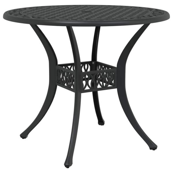 Garten Essgruppe 5 pcs Schwarz Aluminium