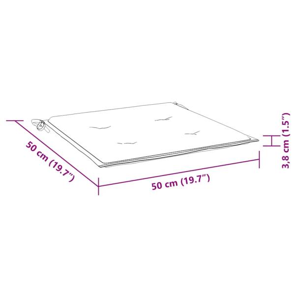 Stapelbare Gartenstühle mit Kissen 8 Stk. Massivholz Teak