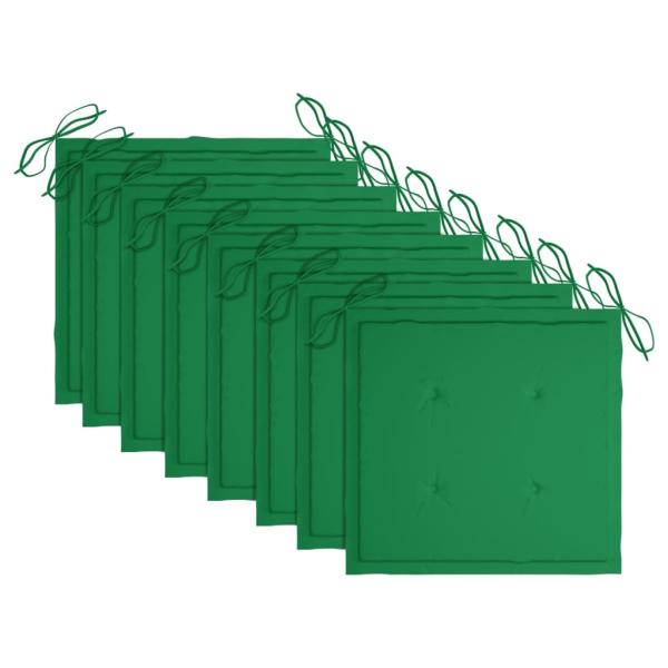 Klappbare Gartenstühle 8 Stk. mit Kissen Massivholz Akazie