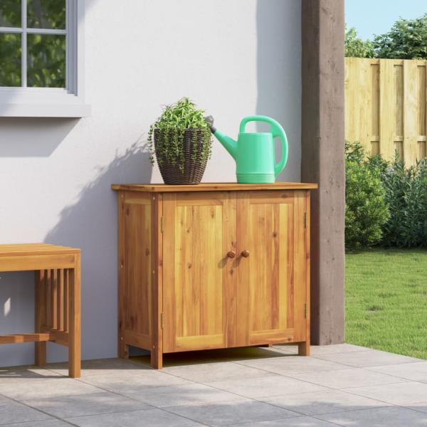 ARDEBO.de - Gartenschrank 75x35x70 cm Massivholz Akazie