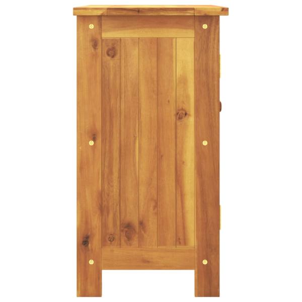 Gartenschrank 75x35x70 cm Massivholz Akazie