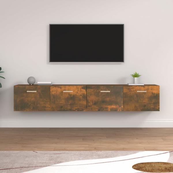 ARDEBO.de - Wandschränke 2 Stk. Räuchereiche 100x36,5x35 cm Holzwerkstoff