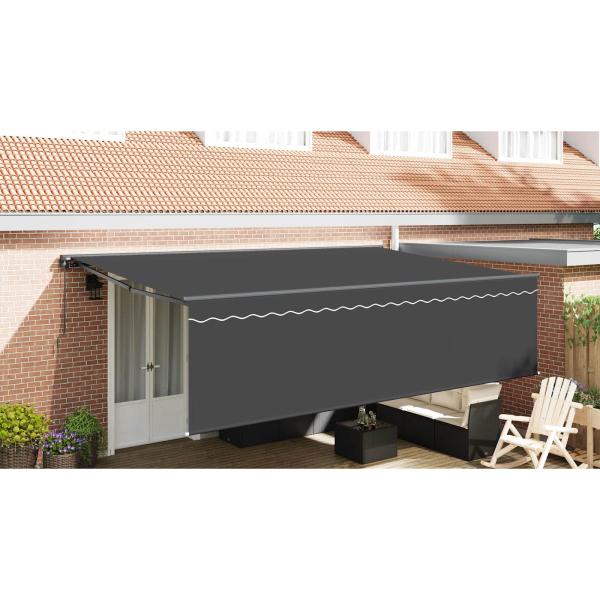 Einziehbare Markise Anthrazit 500 x 300 cm