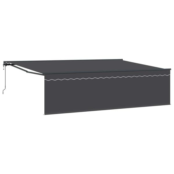 Ausziehbare Markise Anthrazit 500 x 300 cm