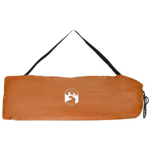 Camping-Zelt-Set mit Dach 2 pcs Orange Taffeta und Stoff