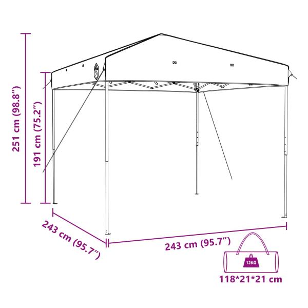 Camping-Zelt-Set 2 pcs Grau und Orange Taffeta und Stoff