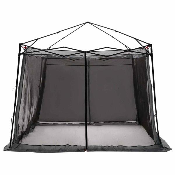 Camping-Zelt-Set 2 pcs Grau und Orange Taffeta und Stoff