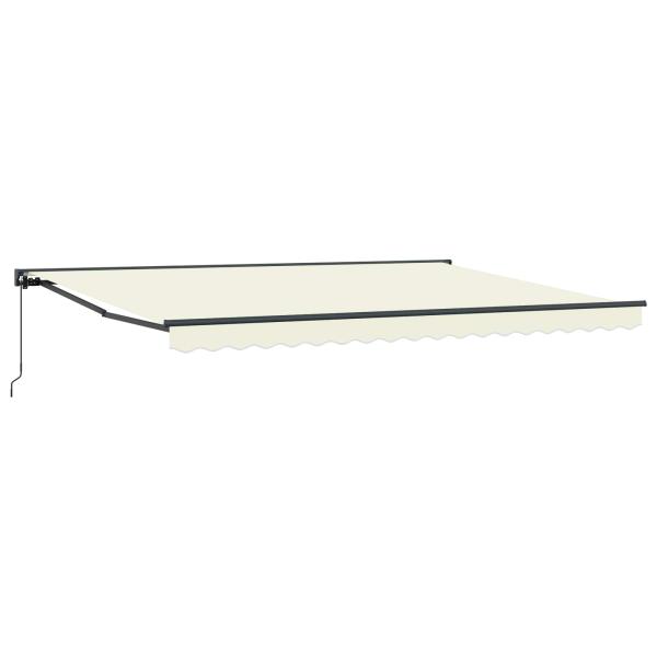 Manuell einziehbare Markise Creme 4,5 x 3,5 m
