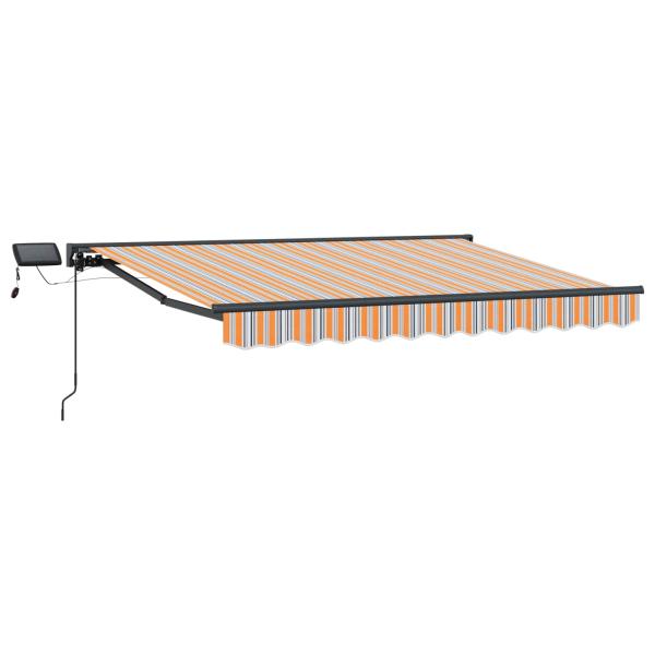 Manueller Markisenrahmen mit LEDs 3 x 2,5 m