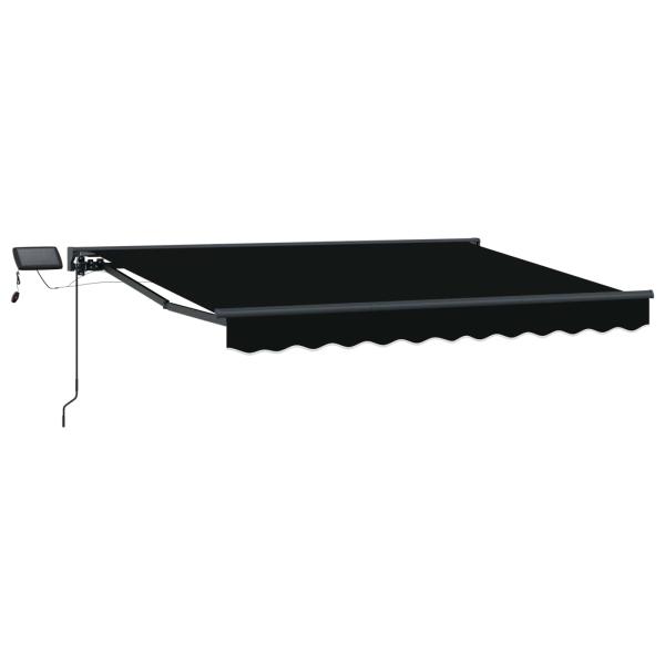 Manueller Markisenrahmen mit LEDs 3 x 2,5 m