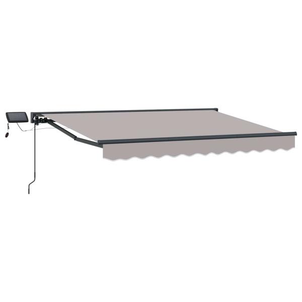 Manueller Markisenrahmen mit LEDs 3 x 2,5 m