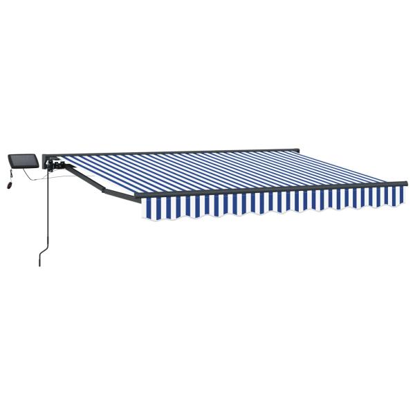 Manueller Markisenrahmen mit LEDs 3,5 x 2,5 m