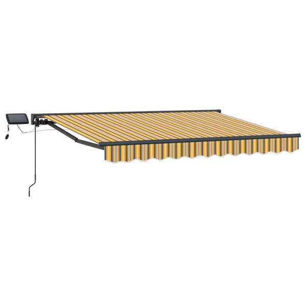 Manueller Markisenrahmen mit LEDs 3,5 x 2,5 m