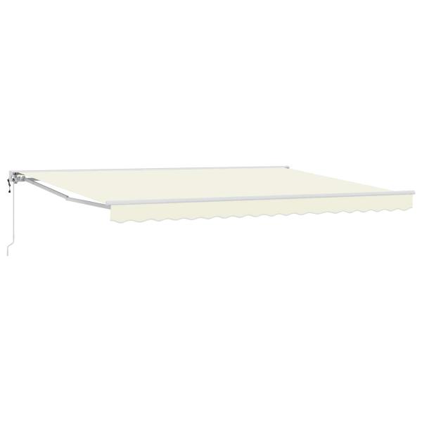 Elektrische ausziehbare Markise Creme 4 × 3,5 m