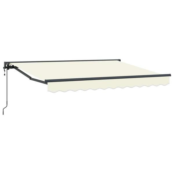 Elektrische ausziehbare Markise Creme 3,5 x 2 m