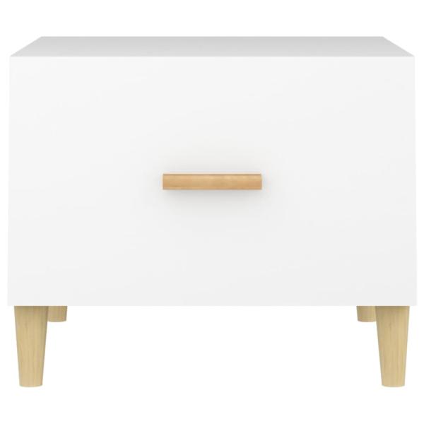 Couchtische 2 Stk. Weiß 50x50x40 cm Holzwerkstoff